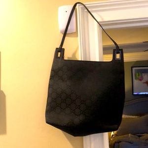 Black fabric Gucci purse